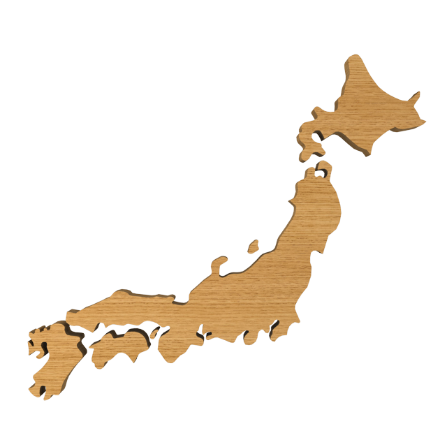 3DCGデータ　日本地図