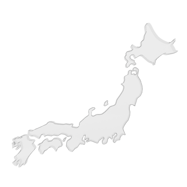 3DCGデータ　日本地図